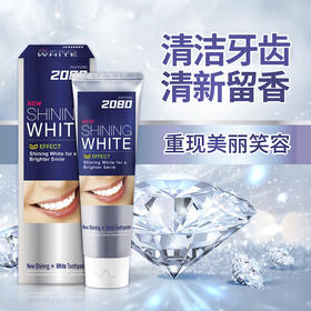 韩国进口爱敬2080炫白牙膏口腔清洁祛味清新口气 炫白牙膏 100g/支