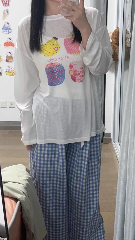 <曾小咸推荐>  水果印花罩衫长袖T 日常119/件 活动价89.99/件！！ 商品图3