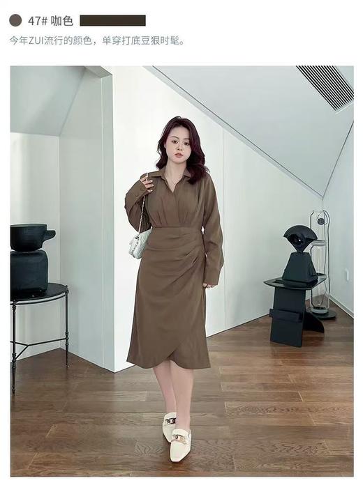 【诗铭洛可】XC7533连衣裙高级感显瘦气场女王裙B7-1 商品图5