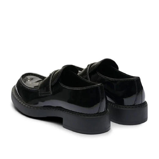 PRADA 普拉达 男士皮革珐琅三角形徽标皮鞋 黑色 2DE127 069 F0002 商品图2