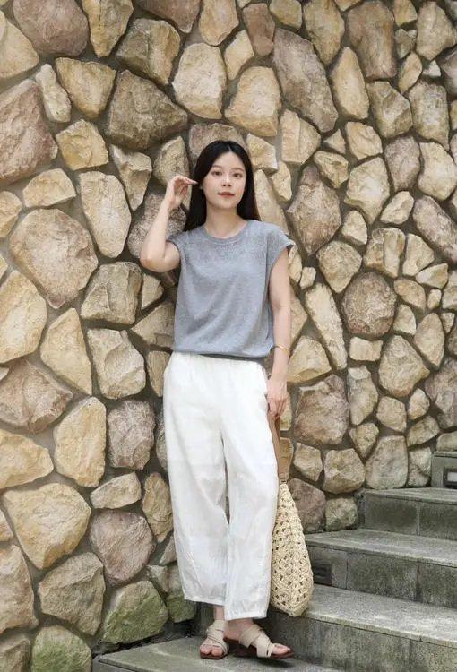 LPIUTY品牌直发！夏日拍档小飞袖针织背心 B017269 商品图0