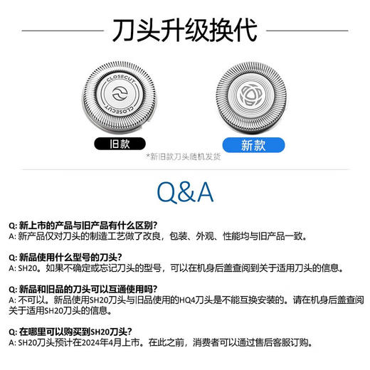 飞利浦 差旅便携剃须刀 PQ206/18 持久锋利 顺滑舒适 商品图6