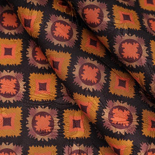 「高货wl」全新升级【铂金会员266/天猫359/差价93】(60302)洛诗琳复古优雅老钱风上衣2025夏季斜襟盘扣中式印花T恤 商品图3