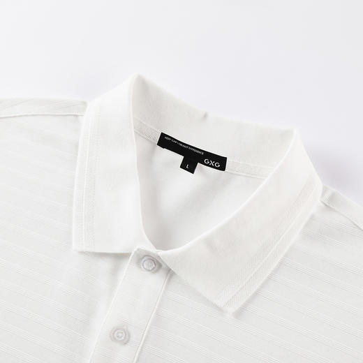GXG男装25夏季时尚刺绣商务休闲舒适弹力透气亲肤男式翻领POLO衫K&C 商品图3