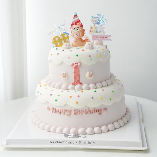 双层|粉龙女宝宝蛋糕【B5067】 商品图0