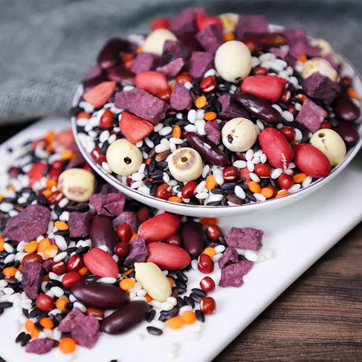 金亮子·紫薯糯米粥料1kg  高性价比之选 早餐、晚餐、夜宵皆适宜 商品图2