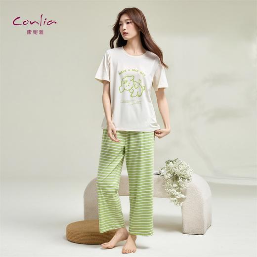 康妮雅女式短袖长裤套头套装 商品图1