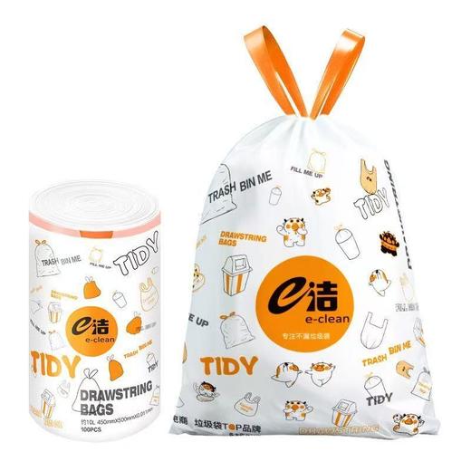 加厚印花e洁垃垃圾袋加厚家用款手提式厨房加厚耐用高性价比易撕 商品图3