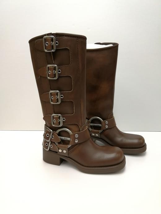 女款搭扣中筒靴017 商品图0