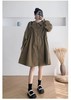 双十二福利！【诗铭洛可】2221连衣裙韩版慵懒风翻领连衣裙 商品缩略图0