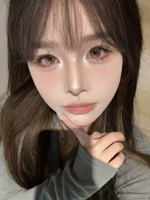 【半年抛大直径】Melokatie-香槟泡沫 棕-14.5mm【半年抛 0-800度 无525/575】 商品图5