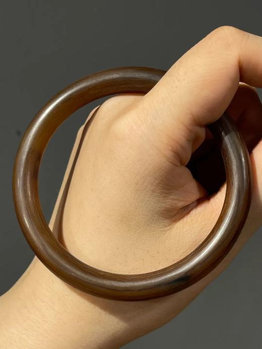 天然牛角琢磨圆条手镯，顺丰包邮 商品图2