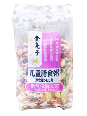 金亮子·儿童膳食粥420g  香甜不腻 食材细腻 符合儿童口味偏好