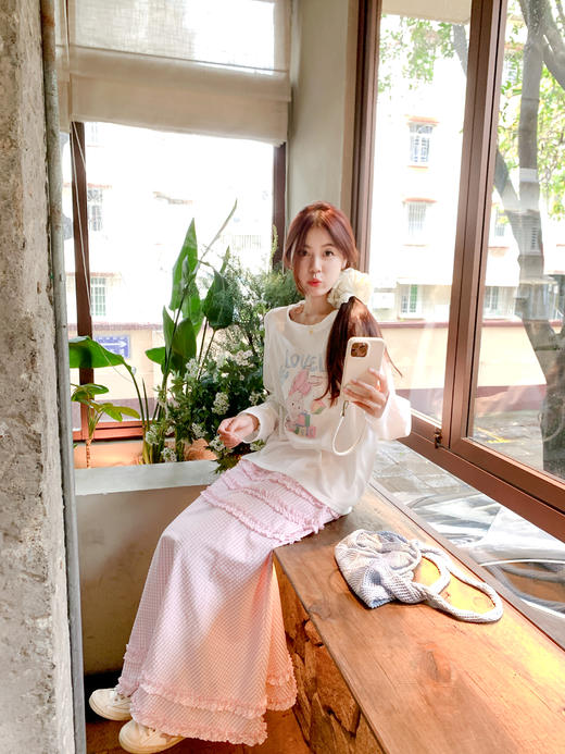 【189元任选2件】最后一波现货！粉色格子半身裙 商品图11