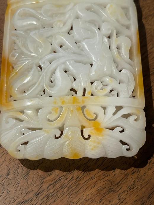 金沁籽料白玉镂雕鹿纹腰带扣环，顺丰包邮 商品图9