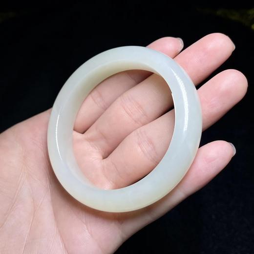 和田玉手镯-青白宽- 商品图0