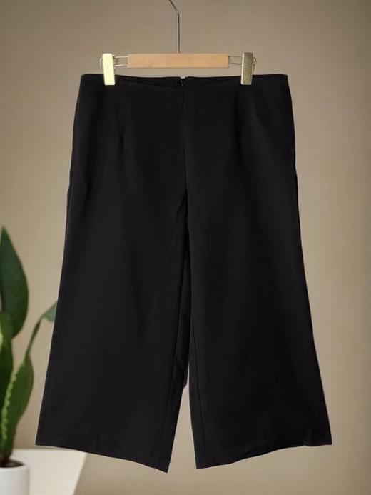 【诗铭洛可】6301阔腿裤后拉链显瘦夏季七分裤A4-3 商品图3