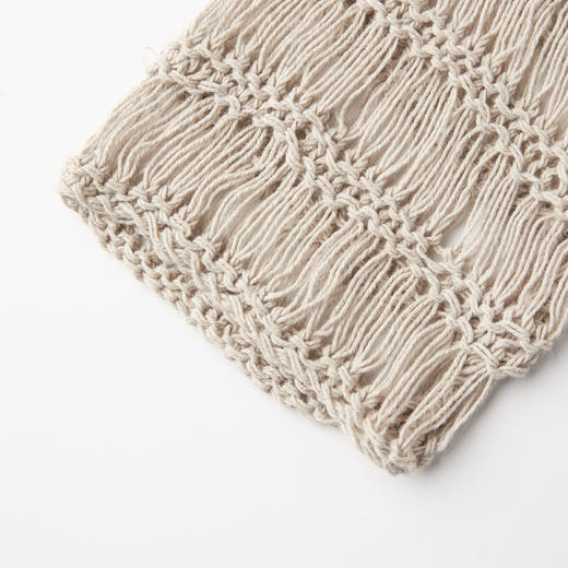 ROMI STUDIO“纵横交织”亚麻棉混纺手工钩织镂空罩衫 RWCRSZ3292 【发货时间：25-30天】 商品图3