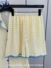 芬腾可安小奶黄撞色格子家居服套装水洗棉纱睡衣 商品缩略图10