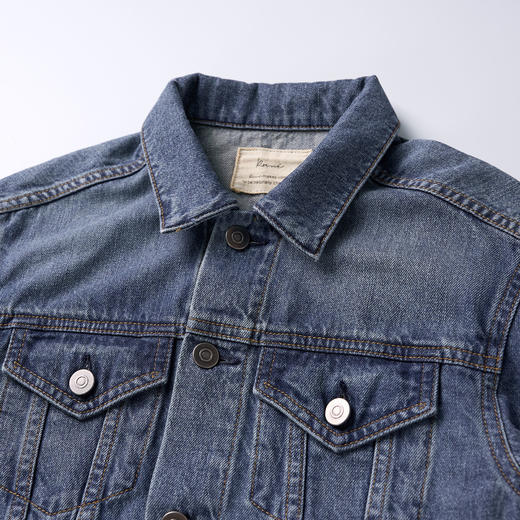 ROMI STUDIO“美式复古”斜纹纯棉怀旧洗水牛仔夹克外套 RMCAWA4804 【发货时间：25-30天】 商品图4