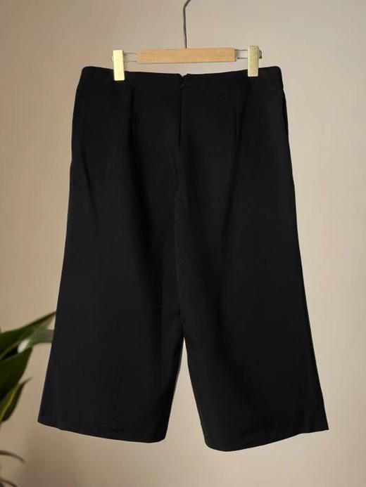 【诗铭洛可】6301阔腿裤后拉链显瘦夏季七分裤A4-3 商品图4