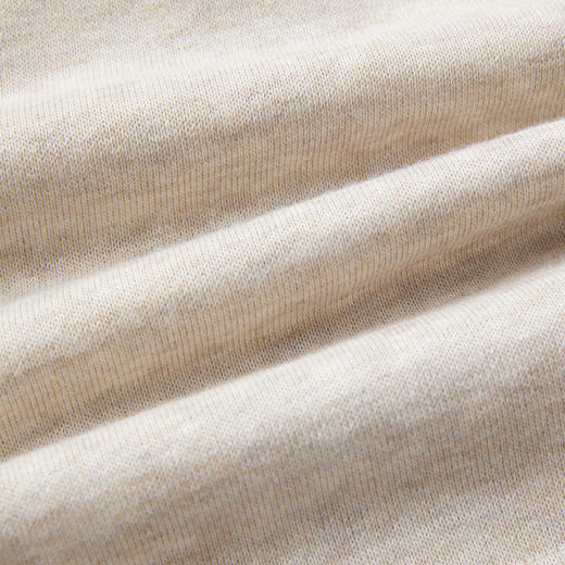 ROMI STUDIO“自然舒适”花纱燕麦色松紧腰运动针织短裤 RWCRXG3253 商品图4