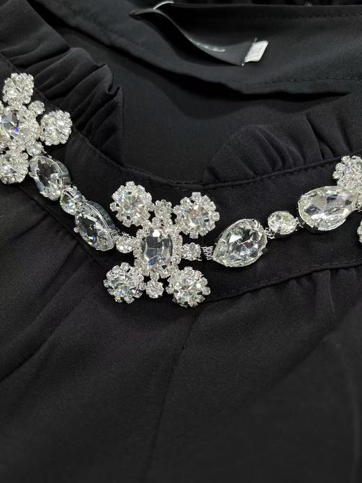 【诗铭洛可】XC7690连衣裙手工钉钻中袖小黑裙B4-2 商品图1