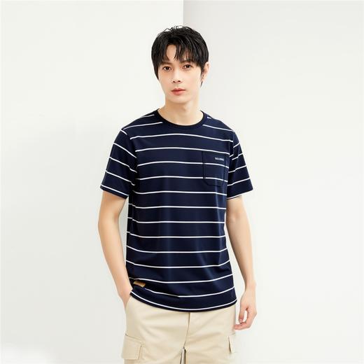 佐丹奴男装25年新款蔚蓝经典系列纯棉T恤衫01095209 商品图13