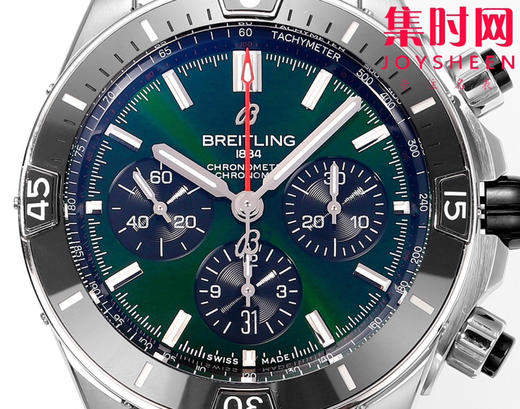 陶瓷圈 新品-百年灵 BLS机械计时系列 男士腕表 子弹链钢带 表径44mm 商品图2