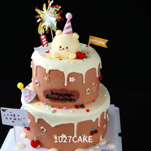 1027CAKE | 双层  维尼熊 立体小动物 商品图1