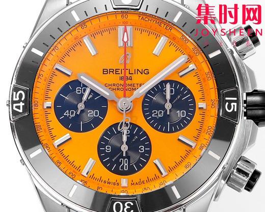 陶瓷圈 新品-百年灵 BLS机械计时系列 男士腕表 子弹链钢带 表径44mm 商品图2