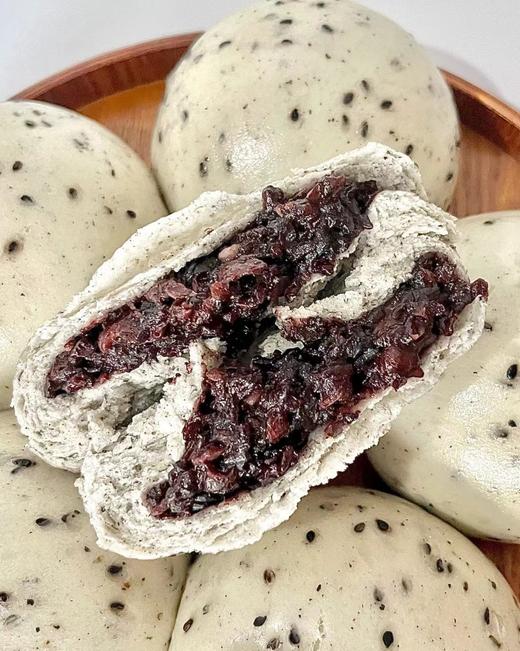 周三取货：【黑芝麻紫米包】一盒350克（7个）无糖低油，紫米爆浆。 商品图3