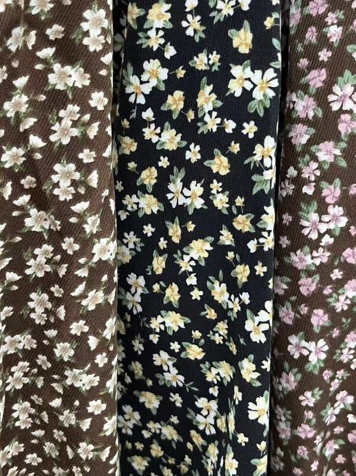 【诗铭洛可】XC774连衣裙假两件木耳边长袖撞色裙A1-2 商品图3