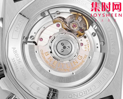 陶瓷圈 新品-百年灵 BLS机械计时系列 男士腕表 子弹链钢带 表径44mm 商品图7