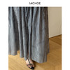 棉仓3631517007-IACHOE含桑蚕丝细格纹半身裙 商品缩略图2