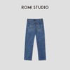 ROMI STUDIO“复古丹宁”环保洗水纯棉中低腰直筒牛仔裤 RWBWXD1584 商品缩略图1