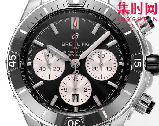 陶瓷圈 新品-百年灵 BLS机械计时系列 男士腕表 子弹链钢带 表径44mm 商品图2