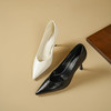 Westory2025年秋季极简尖头高跟软牛皮通勤百搭V口单鞋W25CE76201 商品缩略图0