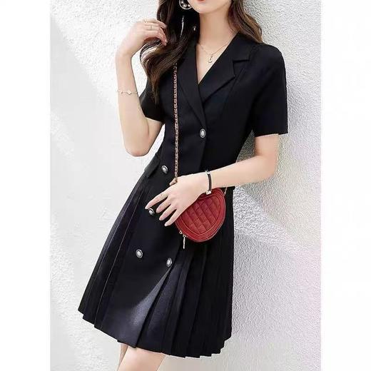 【诗铭洛可】M1601 西装压折连衣裙B21-2 商品图0