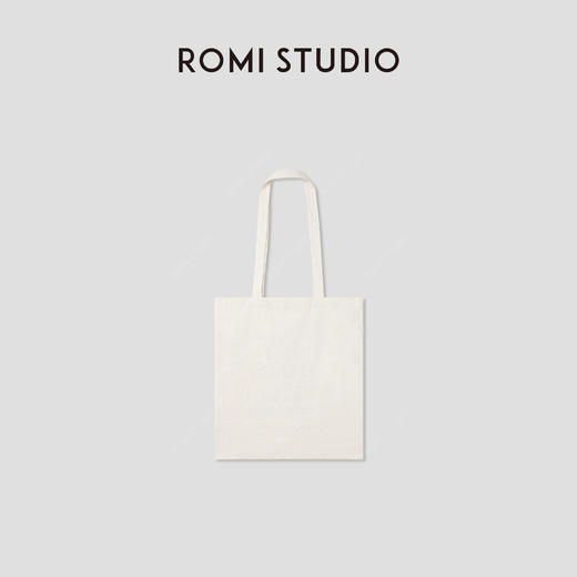 ROMI STUDIO 首饰袋 “简约生活”撞色印花大容量帆布包 RWCRPR4553 商品图1