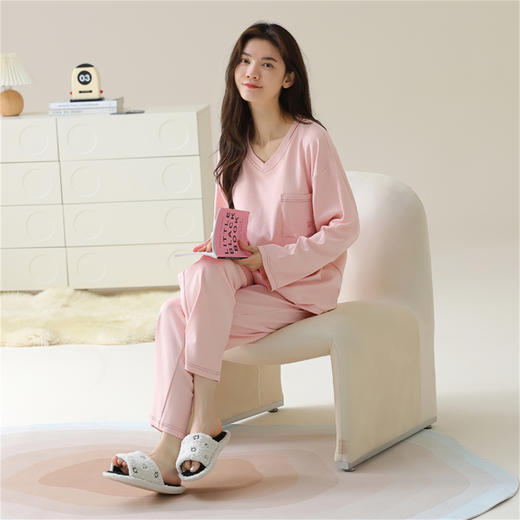 康妮雅女式长袖长裤套头套装 商品图0