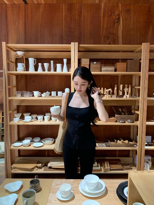 Read Nameless /瘦瘦纱线黑色坎甲背心 2025/6/30 商品图8