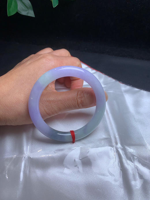 620355，52紫罗兰细圆条，大半截粉紫底色，清新秀气 商品图5