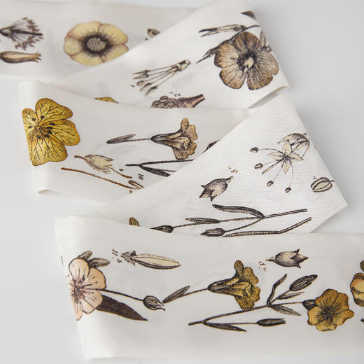 ROMI STUDIO“莫奈花园”100%桑蚕丝花卉印花丝巾发带 RWCRP33458 商品图4