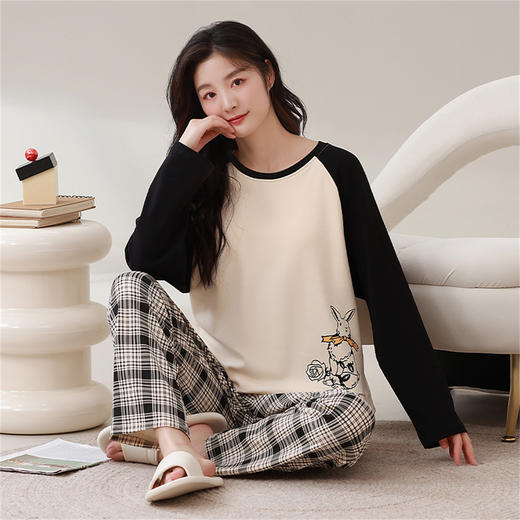 康妮雅女式长袖长裤套头套装 商品图2