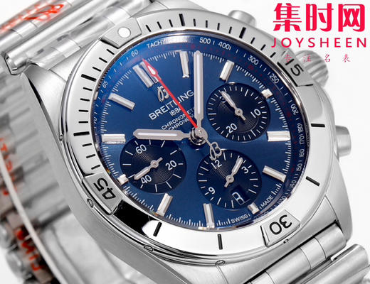 新品-百年灵 BLS机械计时系列 男士腕表 子弹链钢带 商品图3