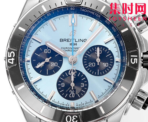 陶瓷圈 新品-百年灵 BLS机械计时系列 男士腕表 子弹链钢带 表径44mm 商品图2