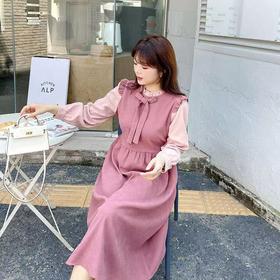 【诗铭洛可】XC2251洛丽塔假两件粉色系连衣裙A10-4