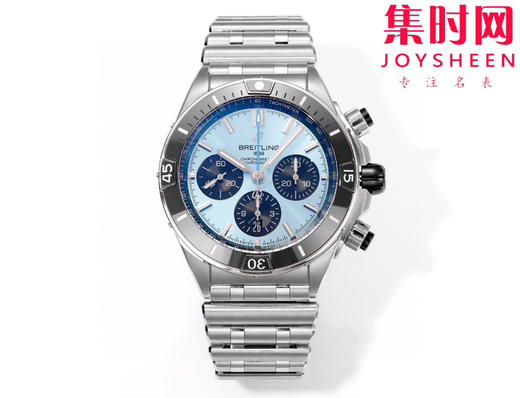陶瓷圈 新品-百年灵 BLS机械计时系列 男士腕表 子弹链钢带 表径44mm 商品图0