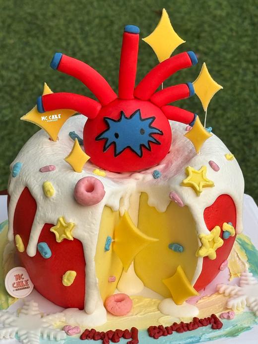 陈楚生六毛形象定制蛋糕【红色色素较深】 商品图0